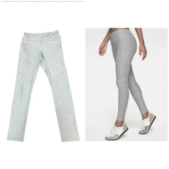 Outdoor Voices Warm Up Leggings Gray Athletic 7/8 Length Size Small - Picture 1 of 6